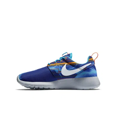 Nike (gs)  Roshe One Print 'blue White Red'