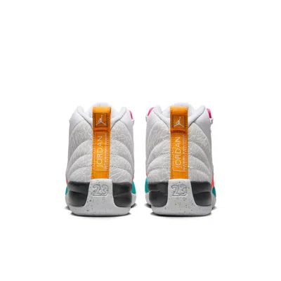 Air Jordan (gs)  12 Retro 'white Vapor Green' In Multi
