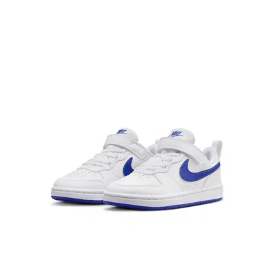 Nike (ps)  Court Borough Low Recraft 'white Hyper Royal'