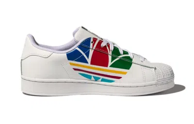 Adidas Originals (ps) Adidas Superstar Pure J 'colorful Trefoil - Cloud White'