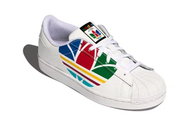 Adidas Originals (ps) Adidas Superstar Pure J 'colorful Trefoil - Cloud White'