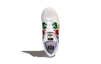 Adidas Originals (ps) Adidas Superstar Pure J 'colorful Trefoil - Cloud White'