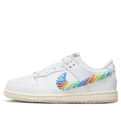 Nike (ps)  Dunk Low Se 'rainbow Lace Swoosh White'
