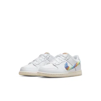Nike (ps)  Dunk Low Se 'rainbow Lace Swoosh White'