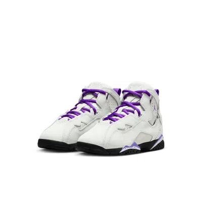 Air Jordan (ps)  True Flight 'light Base Grey White Black Purple Venom'