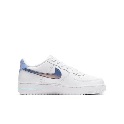 Nike (gs)  Air Force 1 Lv8 1 'white Dark Purple Dust' In Multi