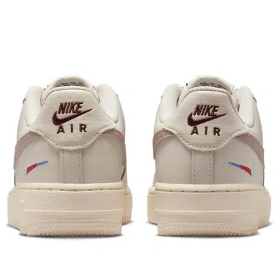 Nike (gs)  Air Force 1 Lv8 1 'light Orewood Brown Burgundy Crush' In Neutral