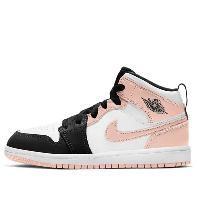 Air Jordan (ps)  1 Mid 'crimson Tint' In Pink