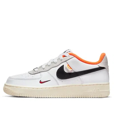 Nike (gs)  Air Force 1 Low Lv8 'hoops Pack - White Total Orange'