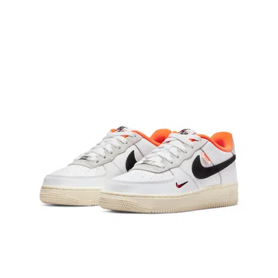 Nike (gs)  Air Force 1 Low Lv8 'hoops Pack - White Total Orange'