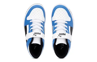 Puma (ps)  Rebound Layup Lo Sl Sports Running Shoes White/blue/black In Multi