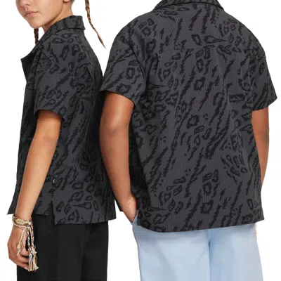 Nike (gs)  Sb Dri-fit Button Down Skate Shirt 'black'