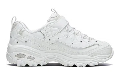 Skechers (gs)  D'lites 1.0 'white Silver'