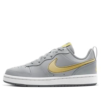 Nike (gs)  Court Borough Low 2 'gray Gold'