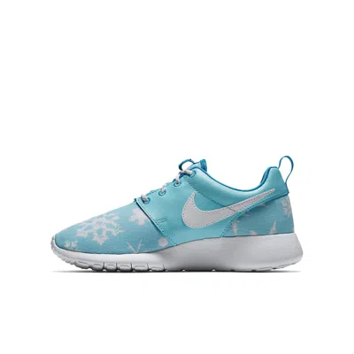 Nike (gs)  Roshe One Print 'blue White'