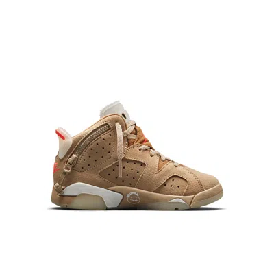 Air Jordan (ps)  6 Retro X Travis Scott 'british Khaki' In Brown
