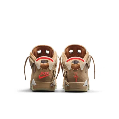 Air Jordan (ps)  6 Retro X Travis Scott 'british Khaki' In Brown