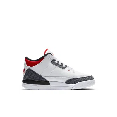 Air Jordan (ps)  3 Retro Denim Se 'fire Red Denim'