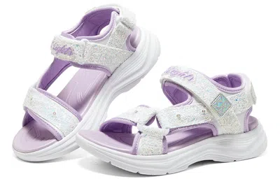 Skechers (gs)  Glimmer Kicks 'white Purple'