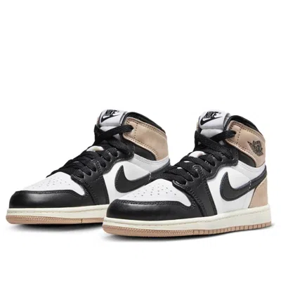 Air Jordan (ps)  1 Retro High Og 'latte' In Black