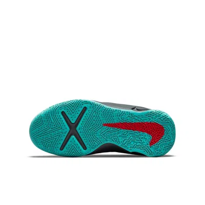 Nike (gs)  Team Hustle D10 Flyease 'smoke Grey Washed Teal Siren Red' In Gray