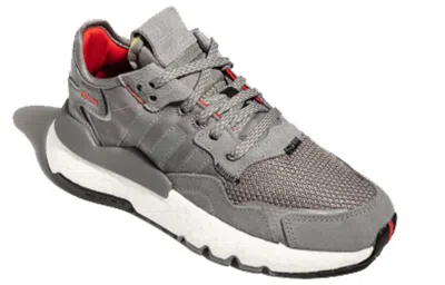 Adidas Originals (gs) Adidas Nite Jogger J 'grey Cloud White' In Gray
