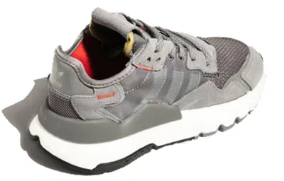 Adidas Originals (gs) Adidas Nite Jogger J 'grey Cloud White' In Gray