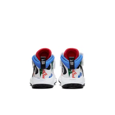 Nike (ps)  Team Hustle D9 'allover Logo - White'