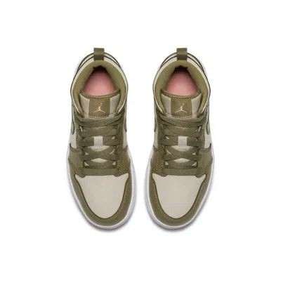 Air Jordan (gs)  1 Mid 'trooper Bleached Coral'