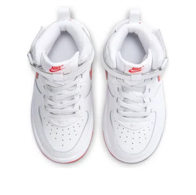 Nike (ps)  Force 1 Mid Easyon 'white Red'