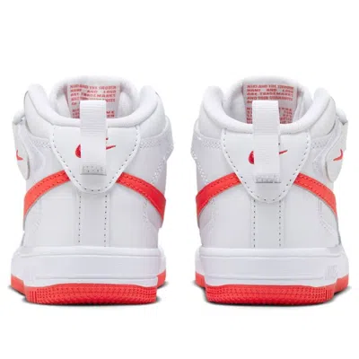 Nike (ps)  Force 1 Mid Easyon 'white Red'