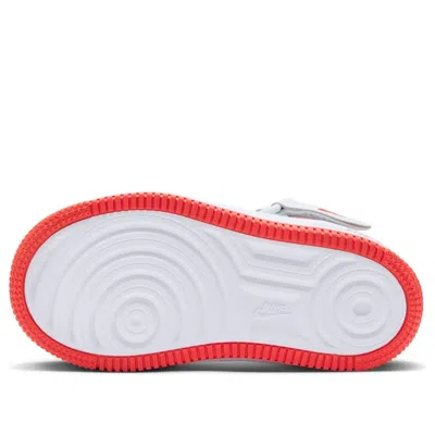 Nike (ps)  Force 1 Mid Easyon 'white Red'