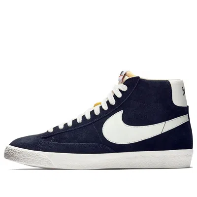 Nike Blazer High Vintage Nd 'black' In Blue