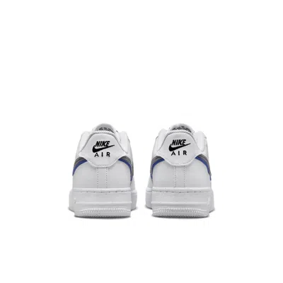 Nike (gs)  Air Force 1 Low Impact Next Nature Double Swoosh 'white Black Blue'