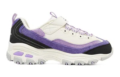 Skechers (gs)  D'lites 'purple White Black' In Multi