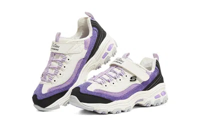 Skechers (gs)  D'lites 'purple White Black' In Multi