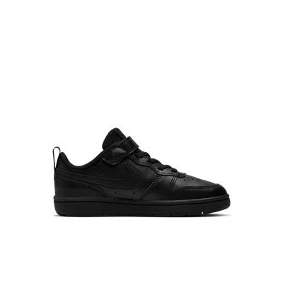 Nike (ps)  Court Borough Low 2 'triple Black'
