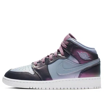 Air Jordan (gs)  1 Mid 'metallic Purple'