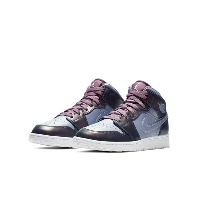 Air Jordan (gs)  1 Mid 'metallic Purple'