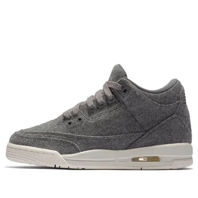 Air Jordan (gs)  3 Retro 'wool' Bg In Gray