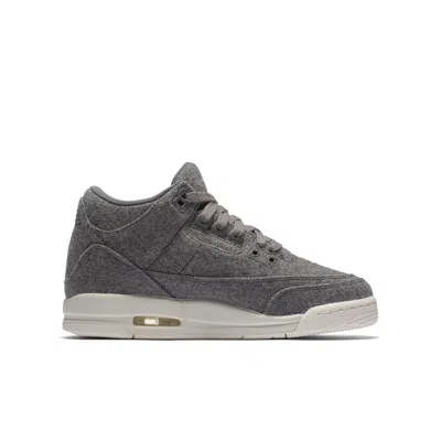 Air Jordan (gs)  3 Retro 'wool' Bg In Gray