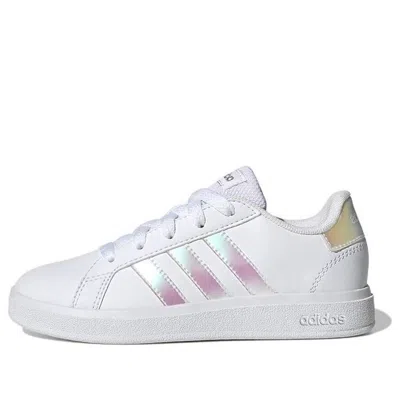 Adidas Originals (gs) Adidas Grand Court 2.0 Lifestyle Tennis 'white Iridescent'