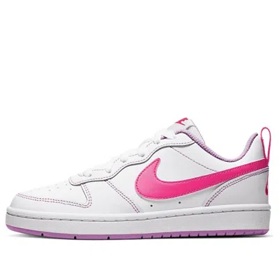 Nike (gs)  Court Borough Low 2 'white Hyper Pink'