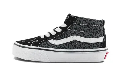 Vans (ps)  Sk8-mid Reissie Skate Shoes 'black Grey White'