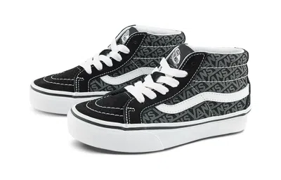 Vans (ps)  Sk8-mid Reissie Skate Shoes 'black Grey White'