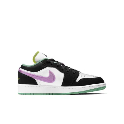 Air Jordan (gs)  1 Low 'white Violet Shock' In Multi