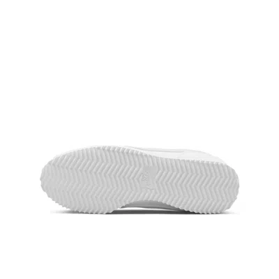 Nike (gs)  Cortez Basic Sl 'triple White' In Animal Print