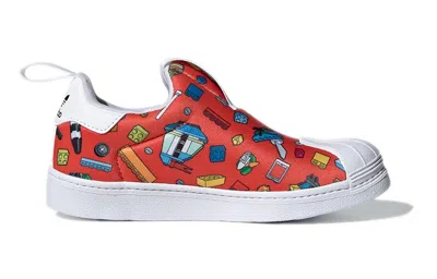 Adidas Originals (gs) Adidas Lego X Superstar 360 'all Over Print'