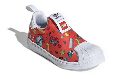 Adidas Originals (gs) Adidas Lego X Superstar 360 'all Over Print'