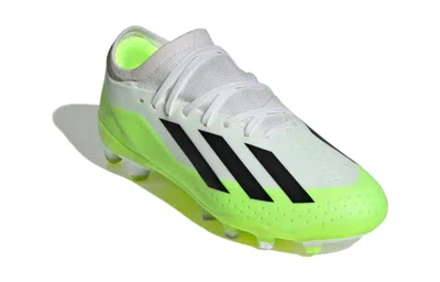 Adidas Originals (gs) Adidas X Crazyfast.3 Mg 'white Black Lucid Lemon' In Green